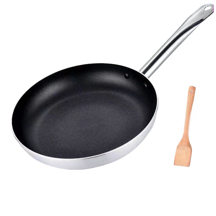 Umweltfreundliche, runde, antihaftbeschichtete Bratpfanne mit Logo und Deckel Umweltfreundliche, runde, antihaftbeschichtete Bratpfanne mit Logo und Deckel