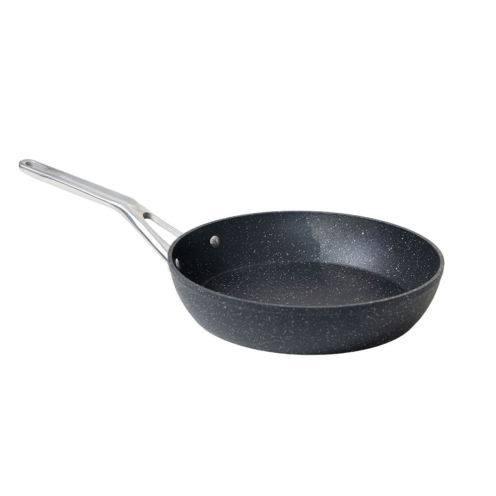 Kugelstrahlen, geschmiedetes Aluminium, Antihaft-Kochset, Bratpfanne, Töpfe, Frühstück, 26 cm Sauteuse