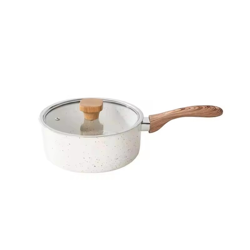 Grenzüberschreitender Rührpfannentopf im japanischen Stil, Haushaltsreisstein, Antihaft-Schnee, flacher Milchtopf, Mehrzweck-Instantnudeltopf