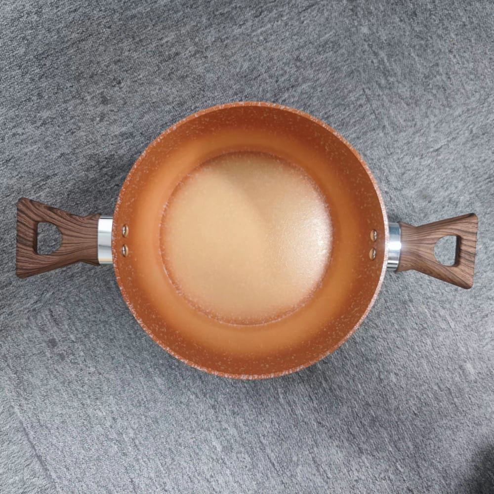 Kundenspezifisches Logo, 24/26/28 cm, Antihaft-Keramik-Speisewärmer, antihaftbeschichtete Hot-Pot-Aufläufe für zu Hause