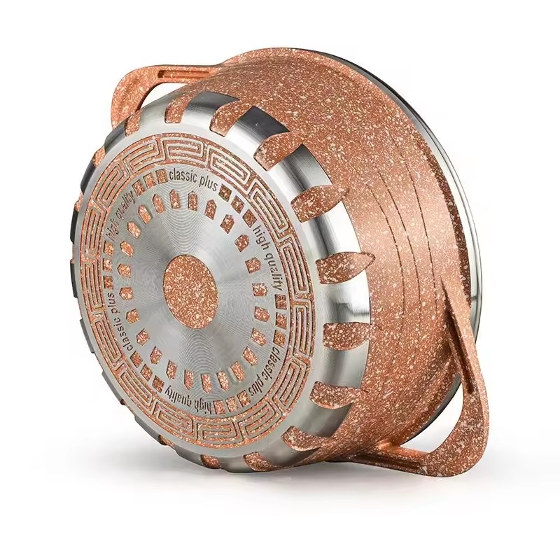 Zhiye 2024 Kochtöpfe und Pfannen aus Aluminium, Küchenutensilien, antihaftbeschichtetes Kochgeschirr, Kochutensilien, Küchenkochgeschirr