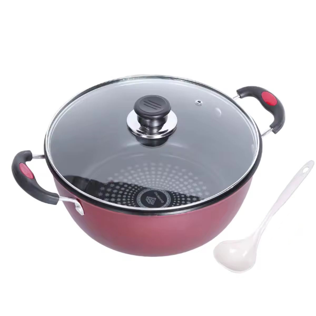 Doppelohren Keramik Suppentopf Home Health Beschichtung Antihaft-Kochauflauf Suppentopf