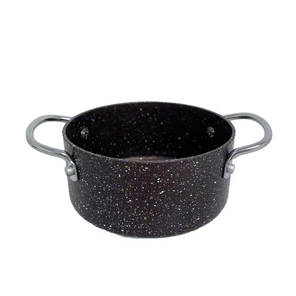 3 Sets Aluminium Antihaft-Bratpfanne Suppentopf Herd Kochgeschirr-Sets