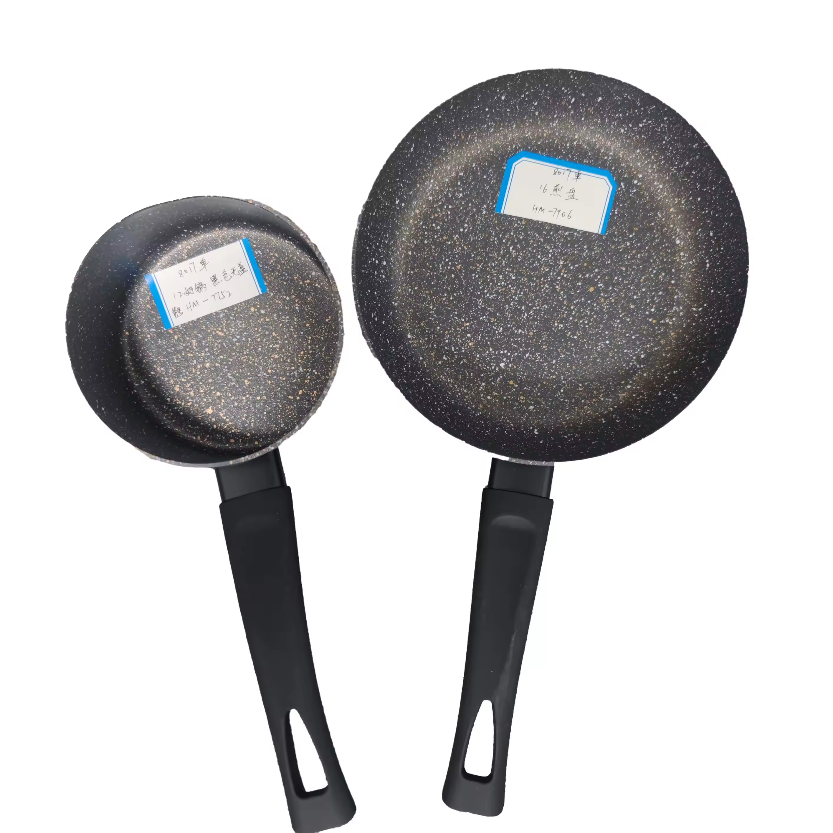 Maßgeschneiderte Logo-Antihaft-Aluminium-Granit-Bratpfannen-Suppentopf-Sets